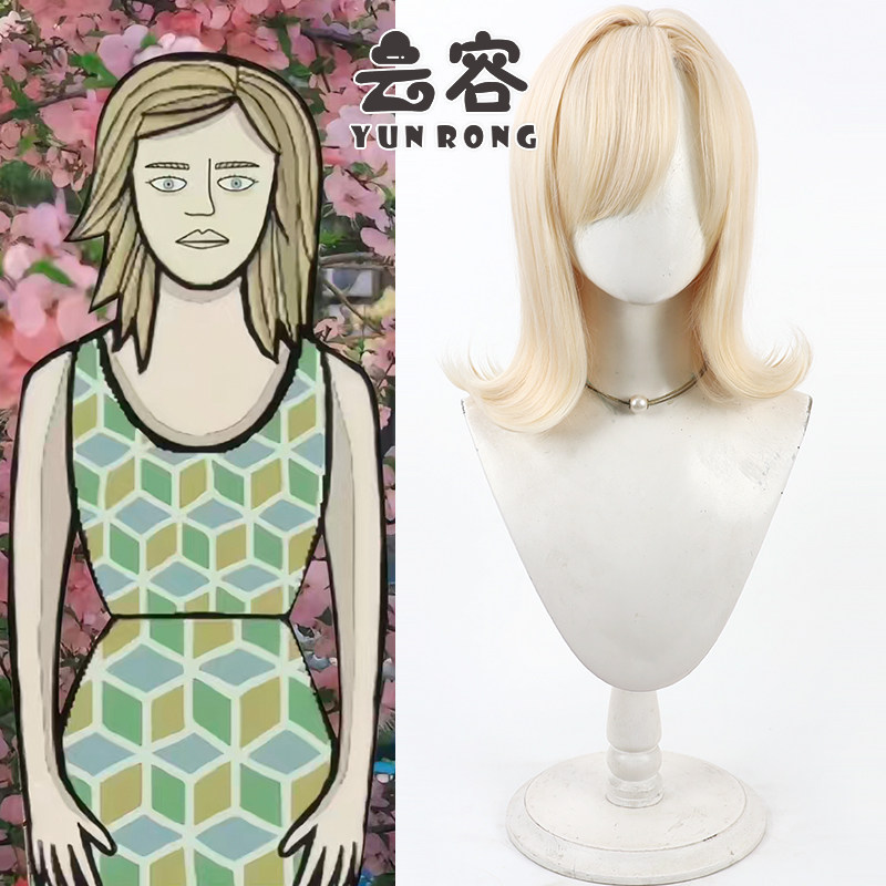 云容 地铁繁花 小劳拉cos假发Little Laura范德布姆头皮款