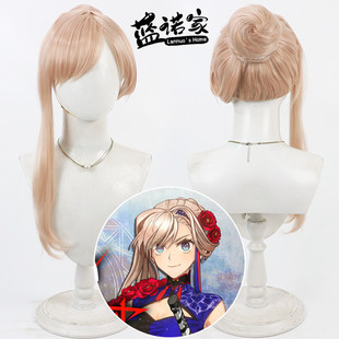 【云容】FateGrand Order 宫本武藏cos假发 仿真头皮分体发包