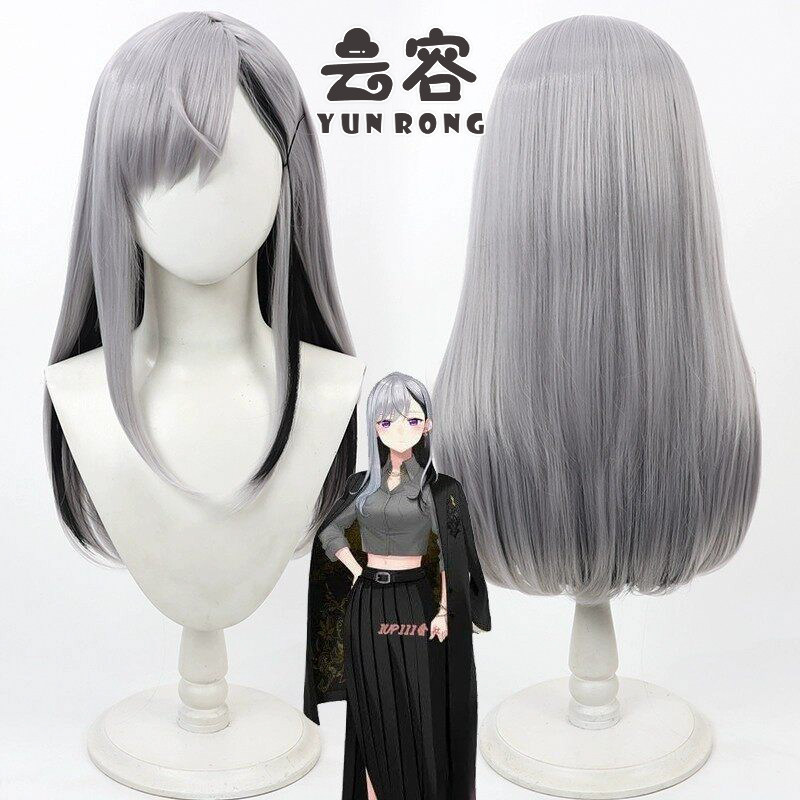 【云容】樋口楓cos假发虚拟YouTuber彩虹社七次元生徒会 灰色