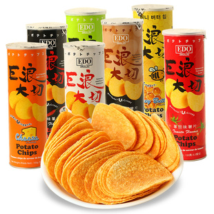 膨化零食品 Pack巨浪大切原味薯片150g桶 马来西亚进口 EDO