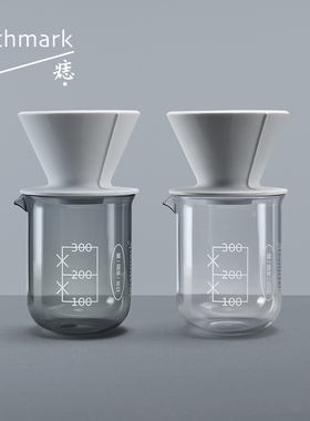 十棱滤杯&三百量杯咖啡陶瓷滤杯耐热玻璃分享壶公道杯痣birthmark