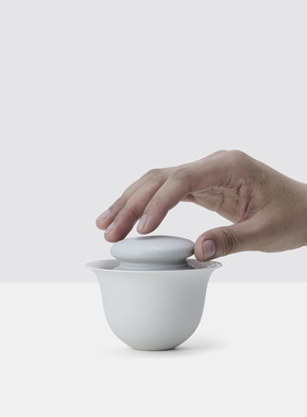 卵石盖碗／圆肚厚唇茶杯／主人杯 / 旅行茶具一人套装