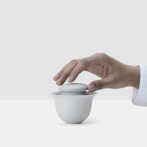 卵石盖碗／圆肚厚唇茶杯／主人杯 / 旅行茶具一人套装
