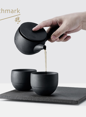 急须套装/平头侧把壶/圆肚收口杯/翻口杯(S)/茶壶茶杯礼品组