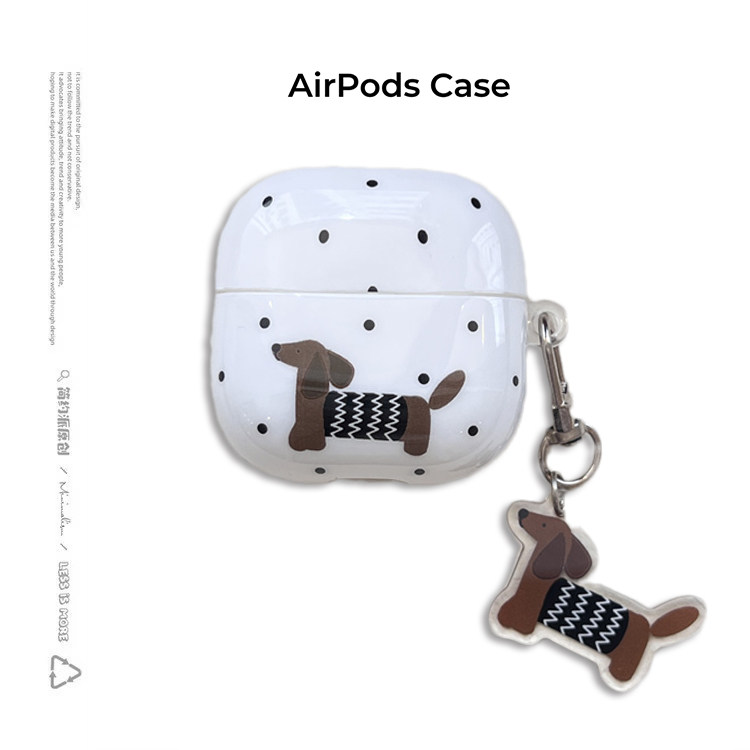 壳代表适用imd波点毛衣狗airpods4保护套airpod3苹果pro2耳机壳二代无线蓝牙三代1代华为freebudsSE2盒6i可爱