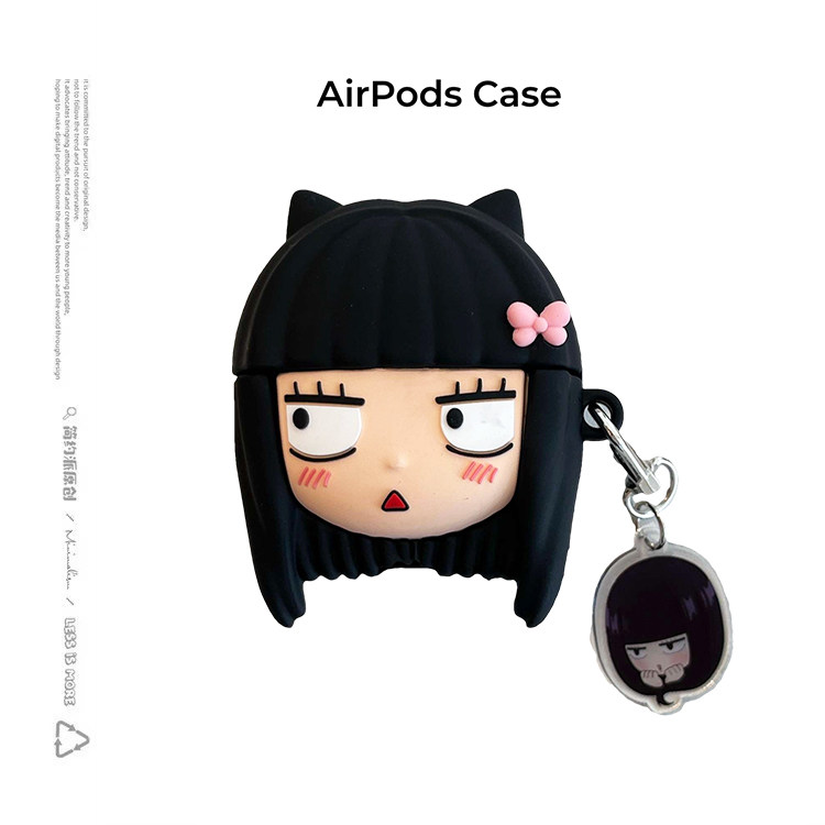 简约派适用黑沼爽子立体硅胶airpods4保护套airpod3苹果pro2耳机壳二代无线蓝牙1第三代2代airpodpro四盒动漫