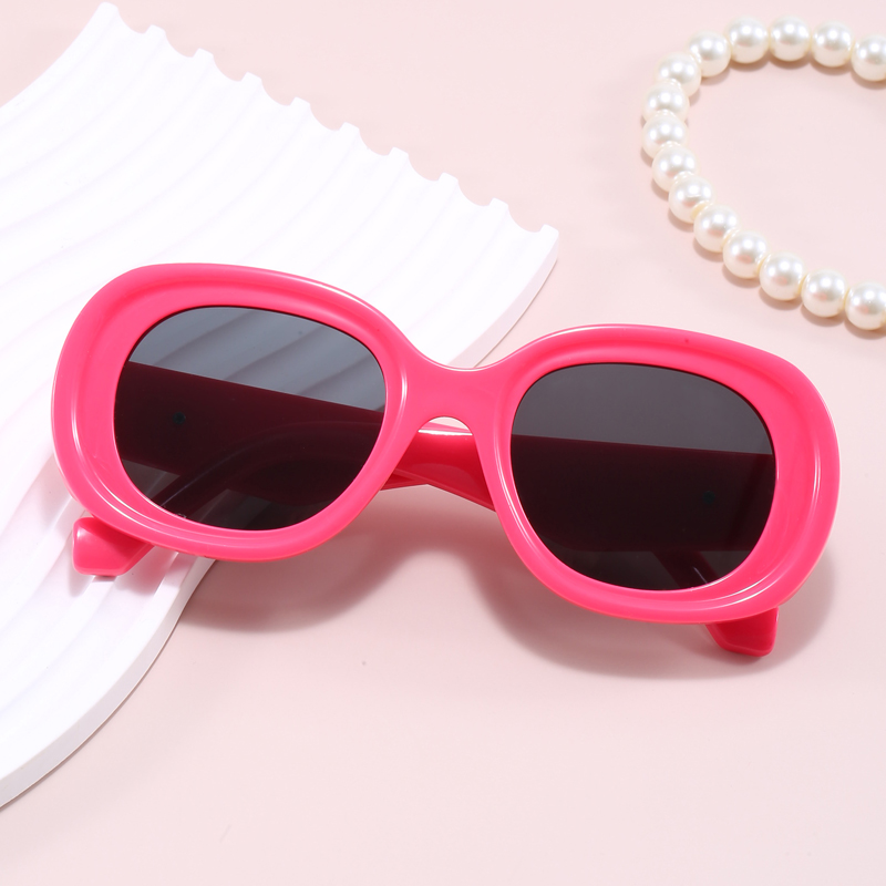 复古大框粉色太阳镜款高级感