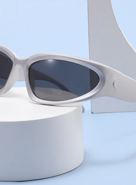 防紫外线椭圆形复古男士太阳镜