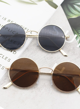 墨镜圆形复古风男士伴郎太子镜