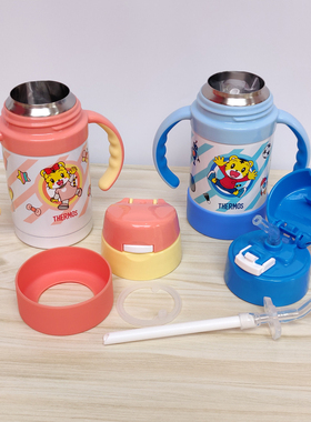 膳魔师FEC-283巧虎盖子密封圈吸嘴吸管管子杯身防漏杯盖底垫配件