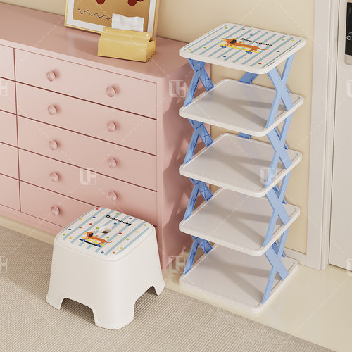 多巴胺配色！超好看的鞋架！