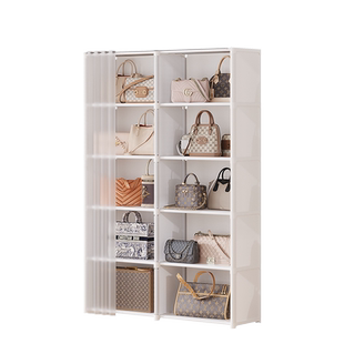 包包收纳神器家用存放衣柜置物架多层展示架防尘透明包包收纳挂袋