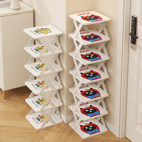 不占空间！小窄卡通鞋架