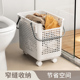 懒角落脏衣篓家用卫生间放脏衣服收纳筐带轮浴室换洗衣篮子置物架