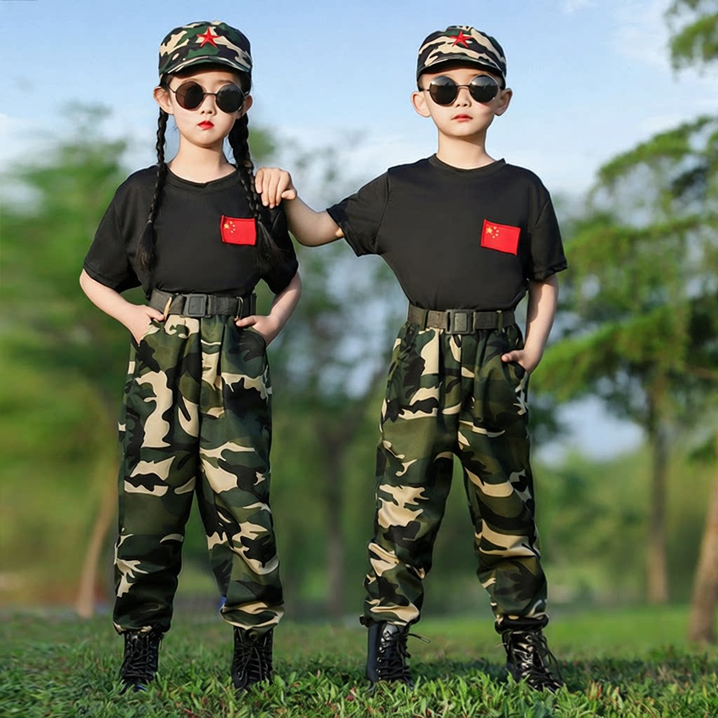 儿童迷彩服演出服中小学生小学生