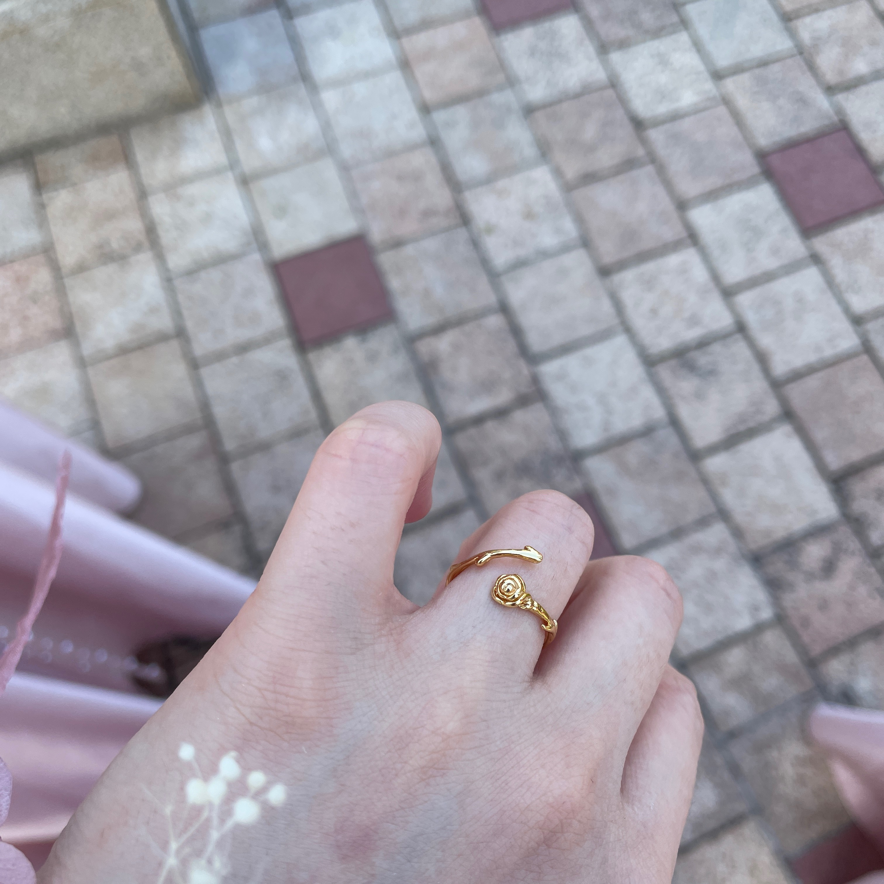 蜜月女镀金女可调节小王子玫瑰