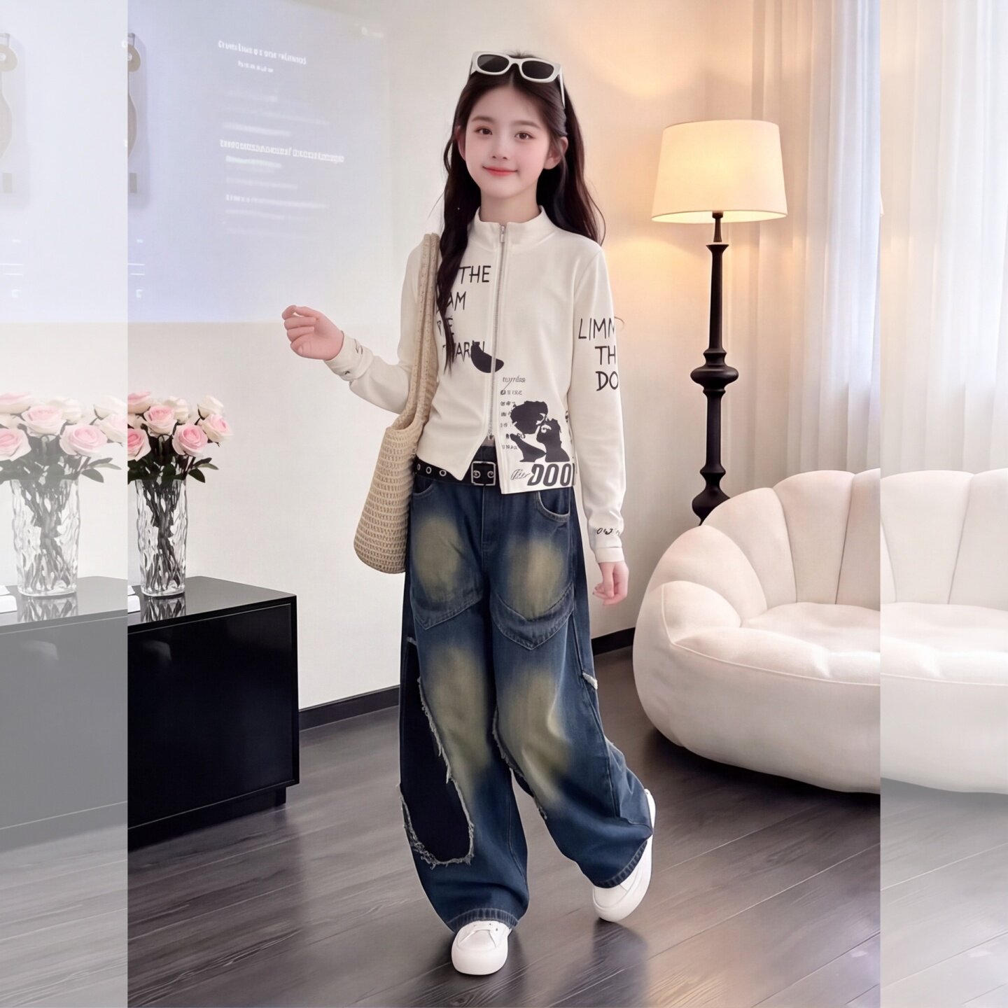 女童秋季套装2026新款中大童韩版