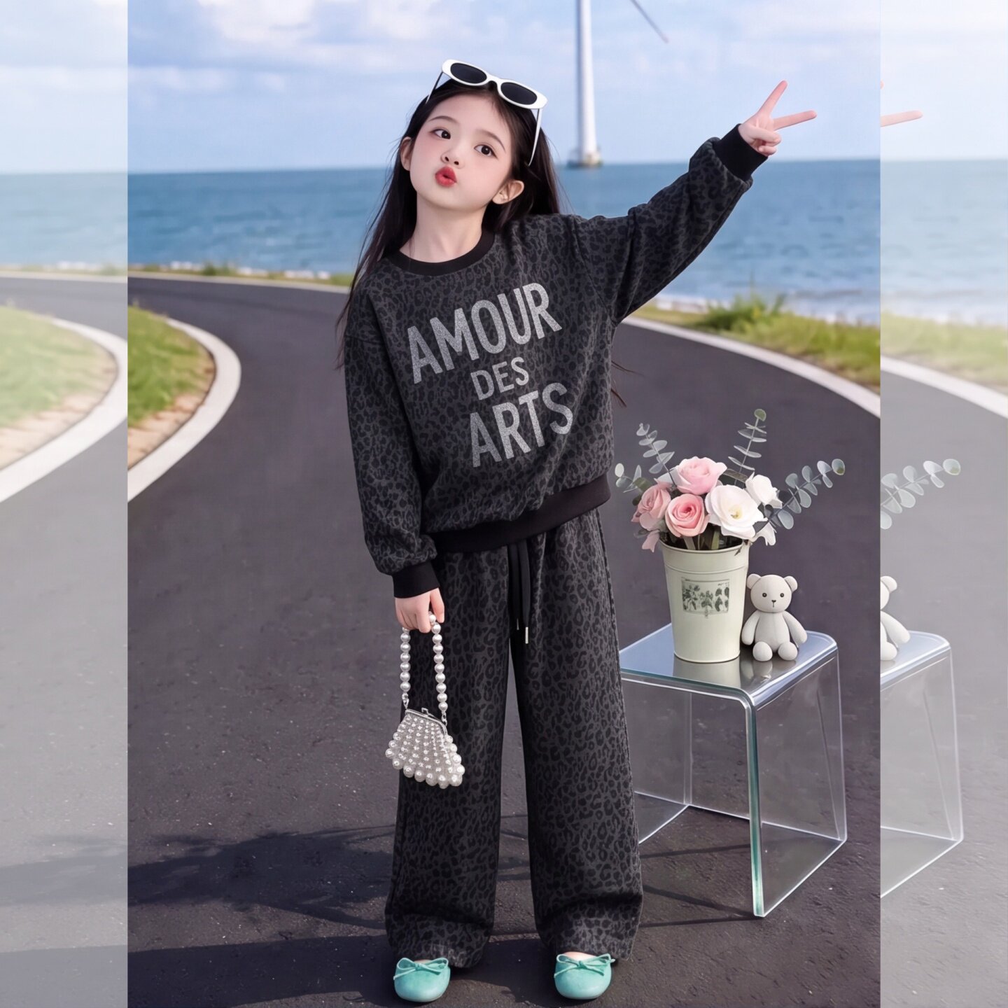 女童秋款套装2026洋气中大童韩系