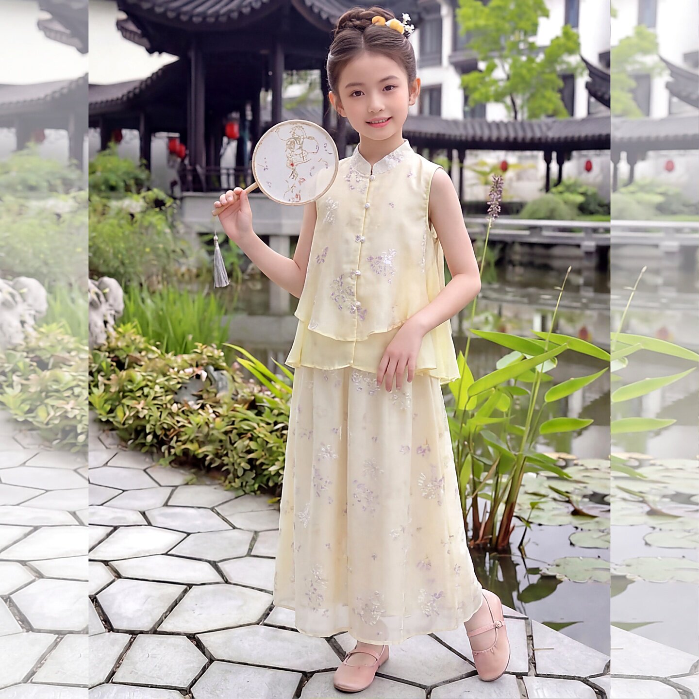 汉服女童夏装套装2026新款儿童国