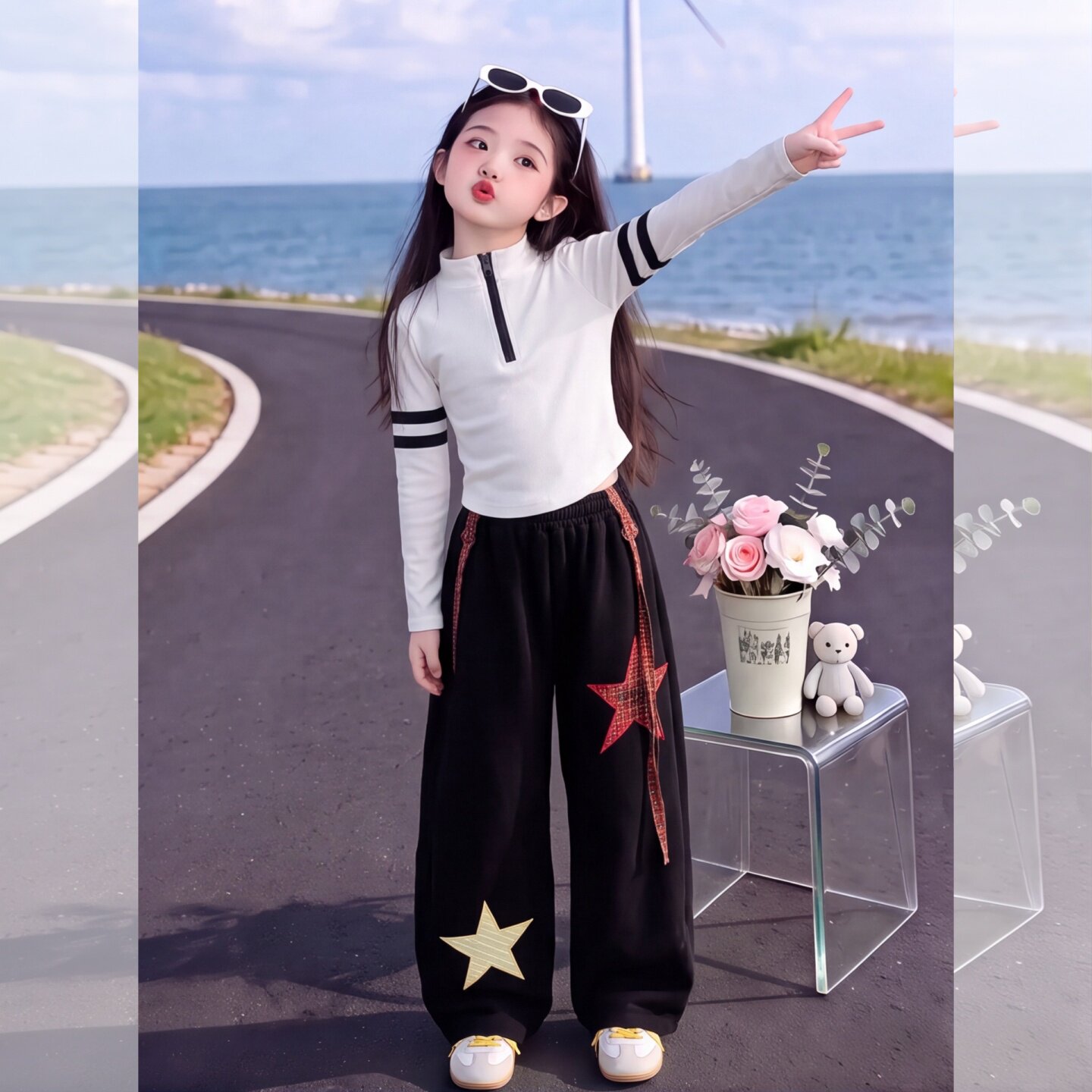 女童休闲裤子秋装2026新款儿童秋