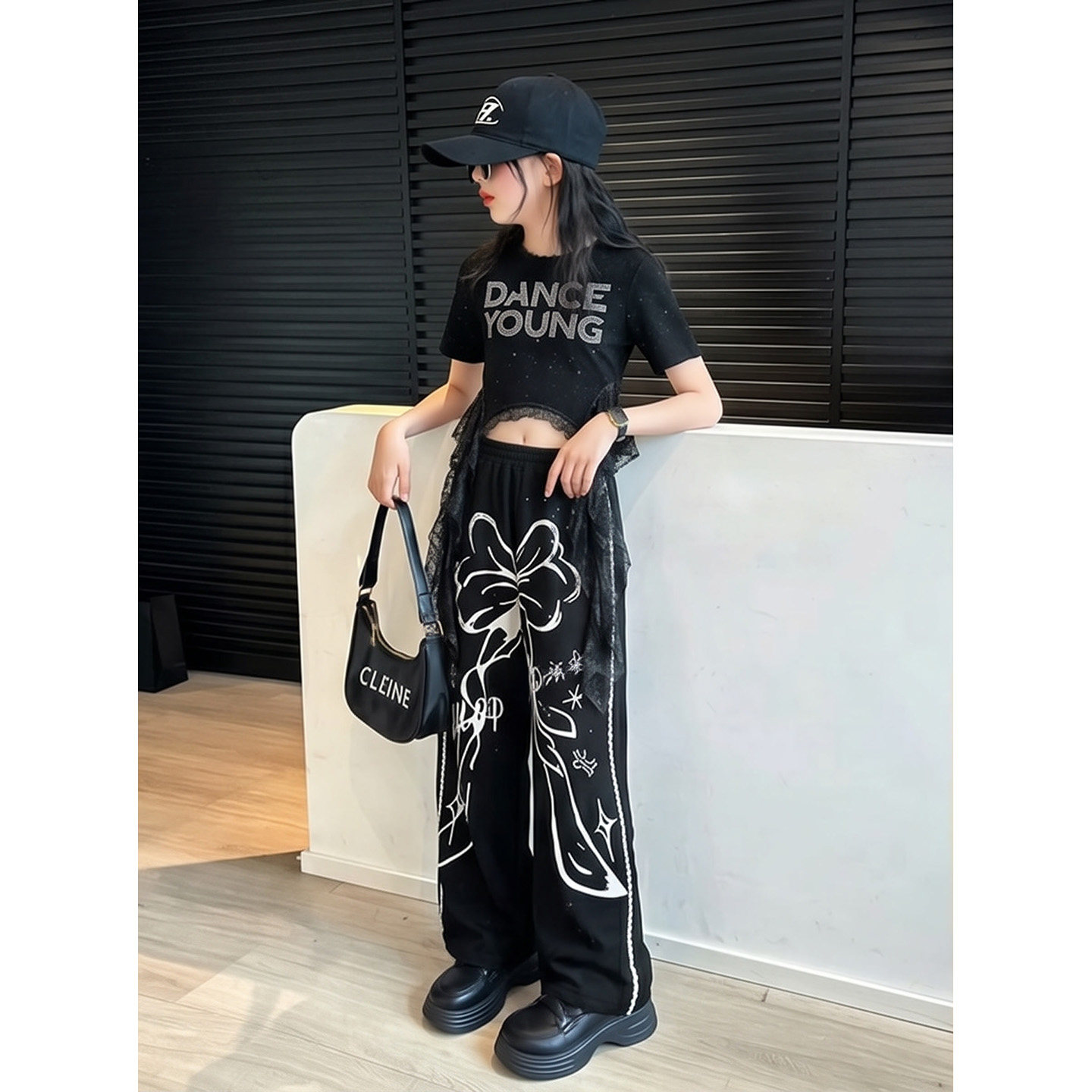爵士舞表演服装儿童潮酷舞蹈服