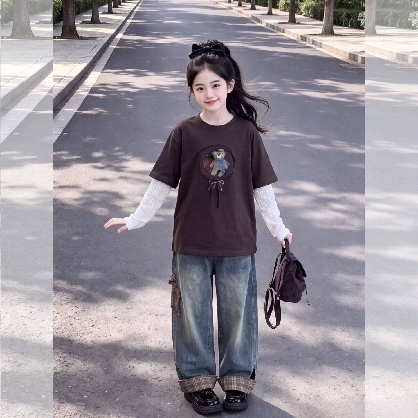 女童运动套装两件套2026秋季新款
