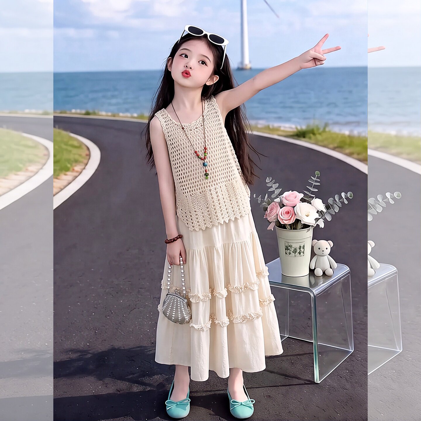 女童夏季连衣裙2026新款波西米亚