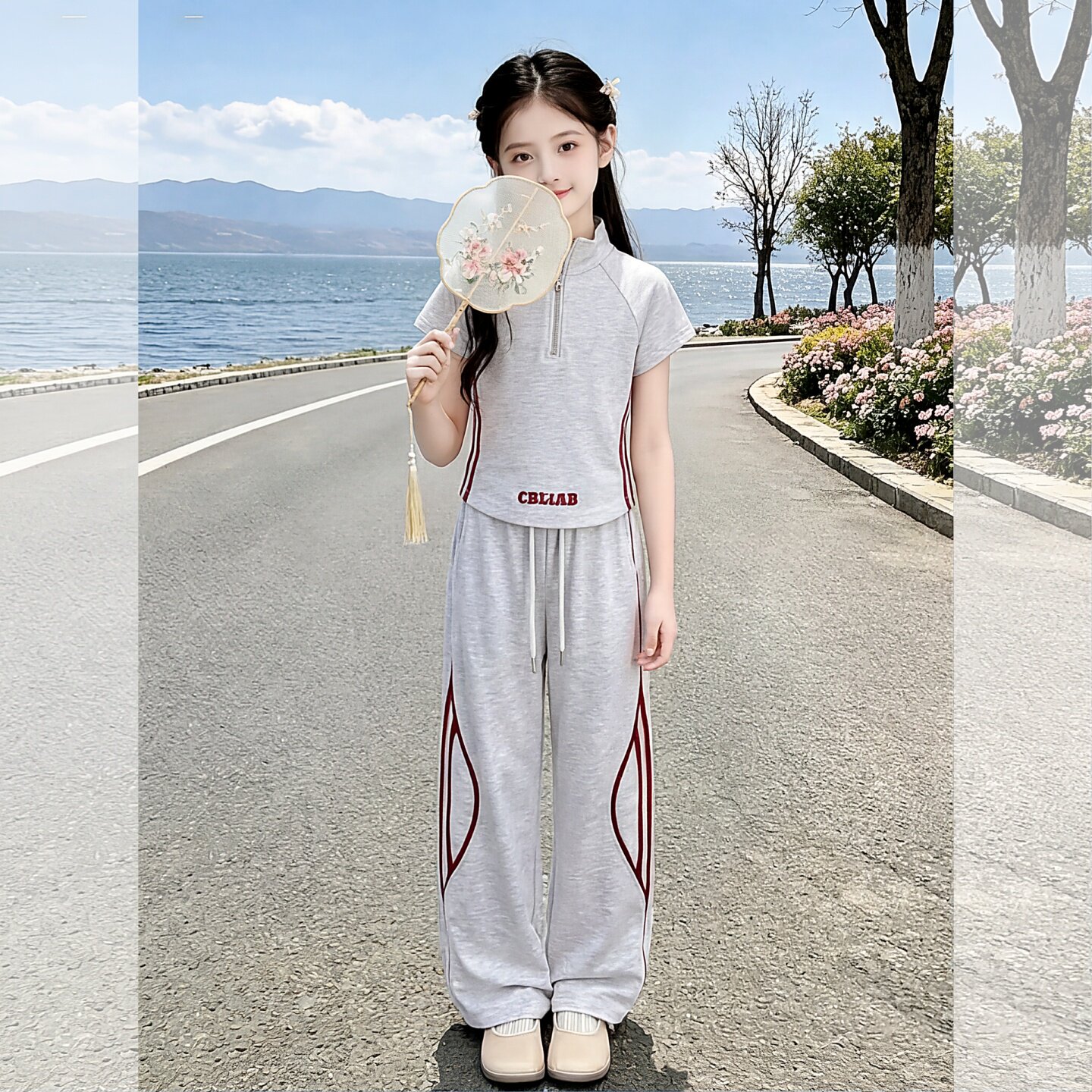 女童套装夏季2026新款洋气儿童休