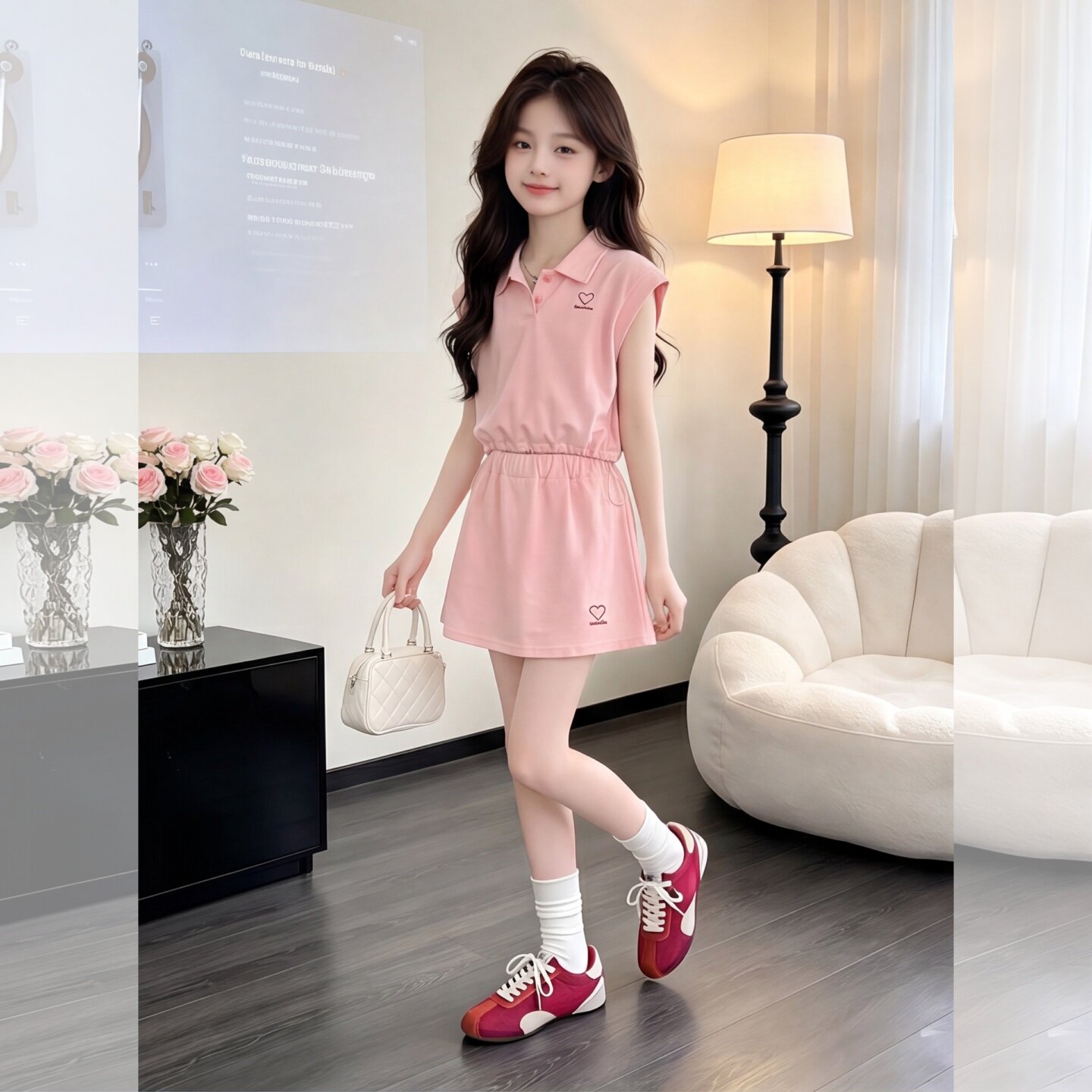 2026新款女大童夏装儿童裙子套装