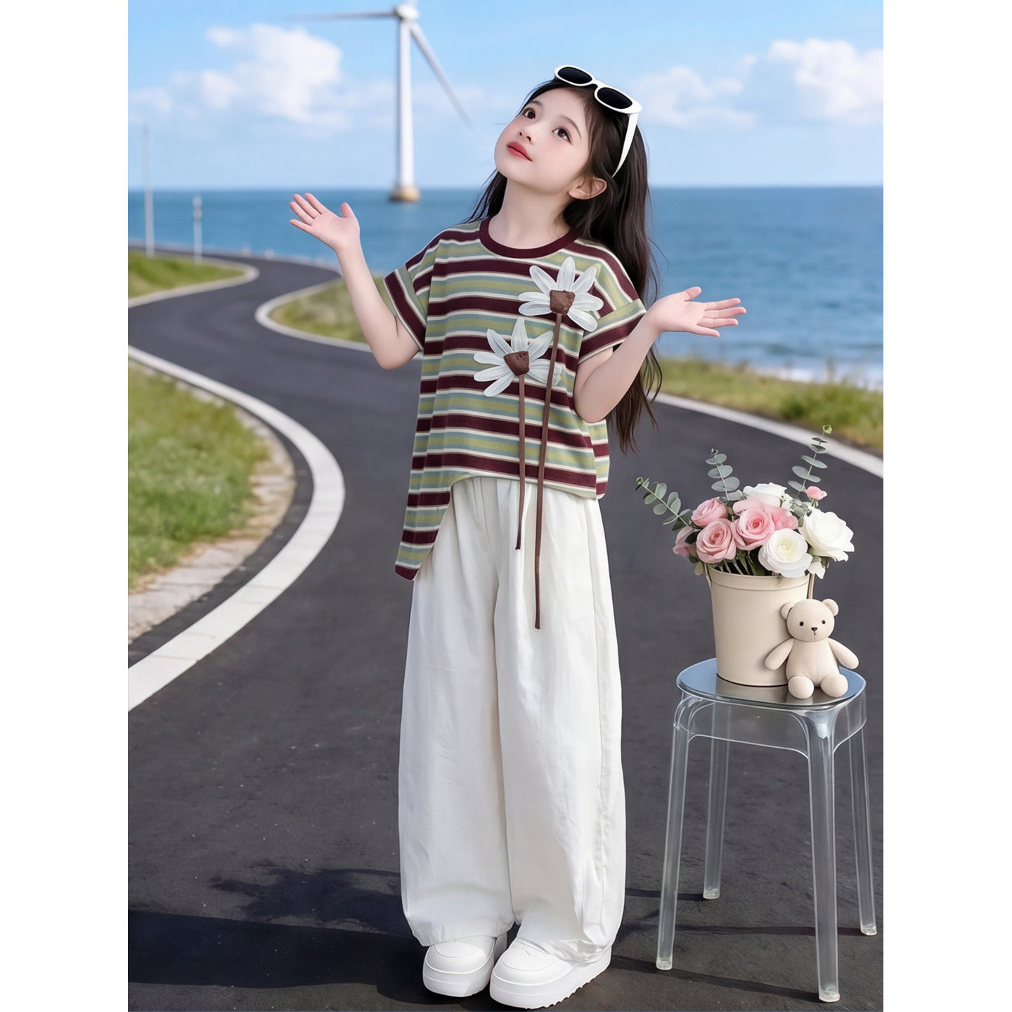 女童夏装套装2026新款儿童洋气