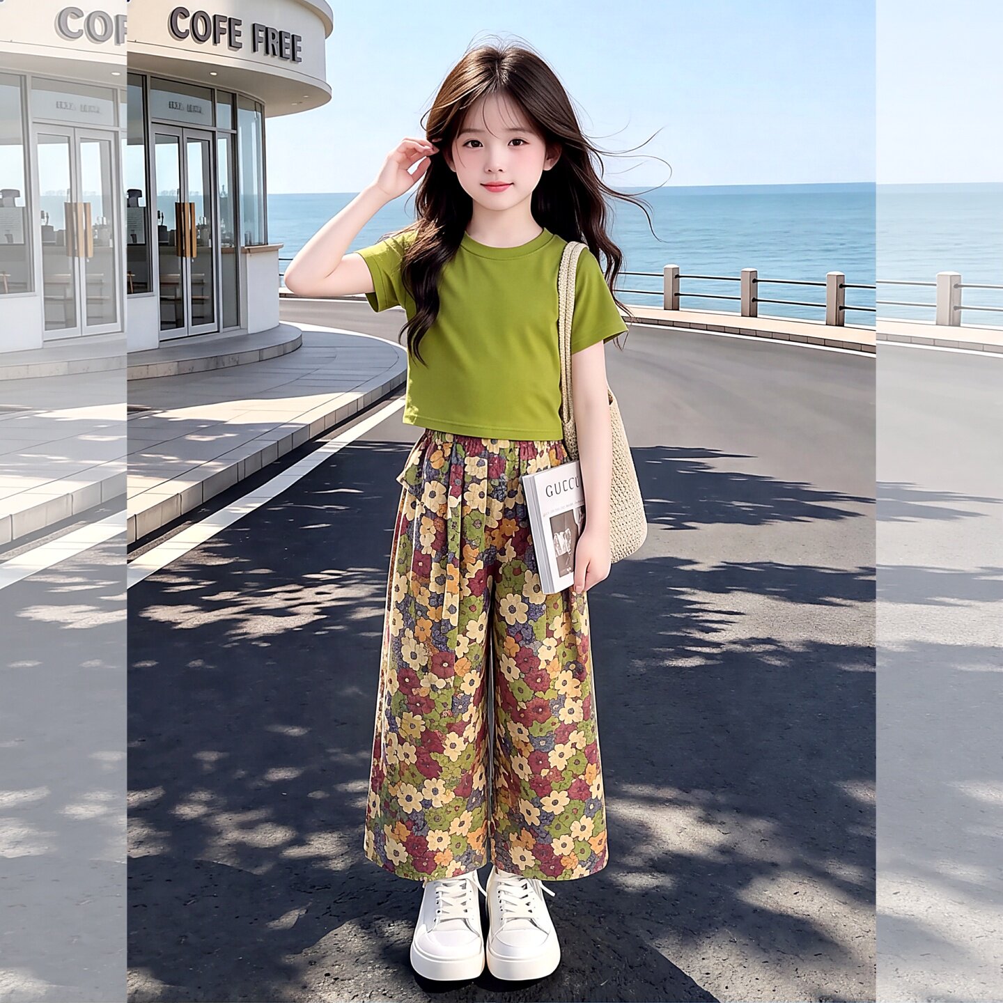 女童巨好看夏天套装2026新款儿童