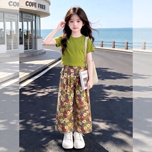女童巨好看夏天套装2026新款儿童超火童装小女孩夏装衣服韩系穿搭