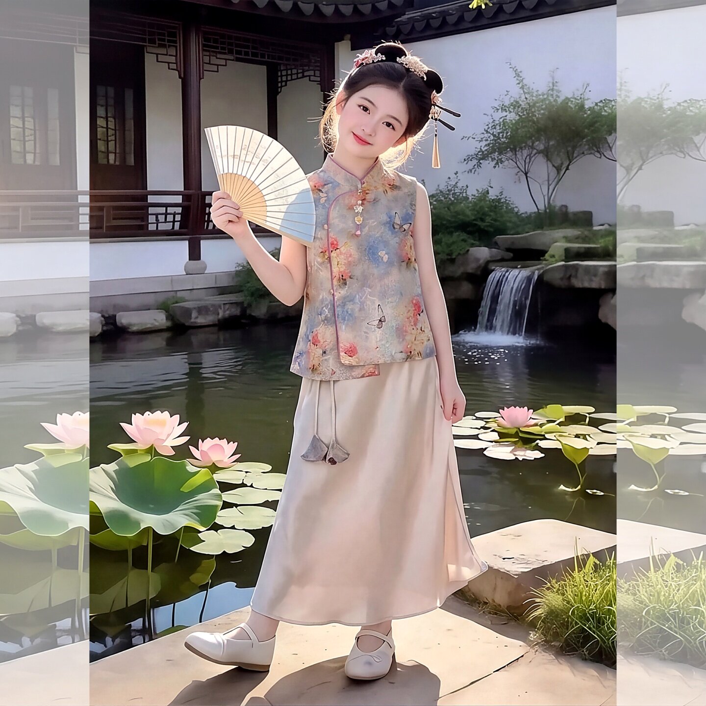 女童国风套装夏装2026新款洋气古