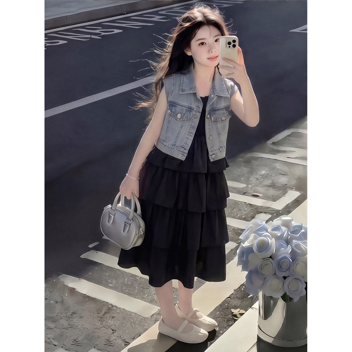 女童连衣裙套装夏季2026新款