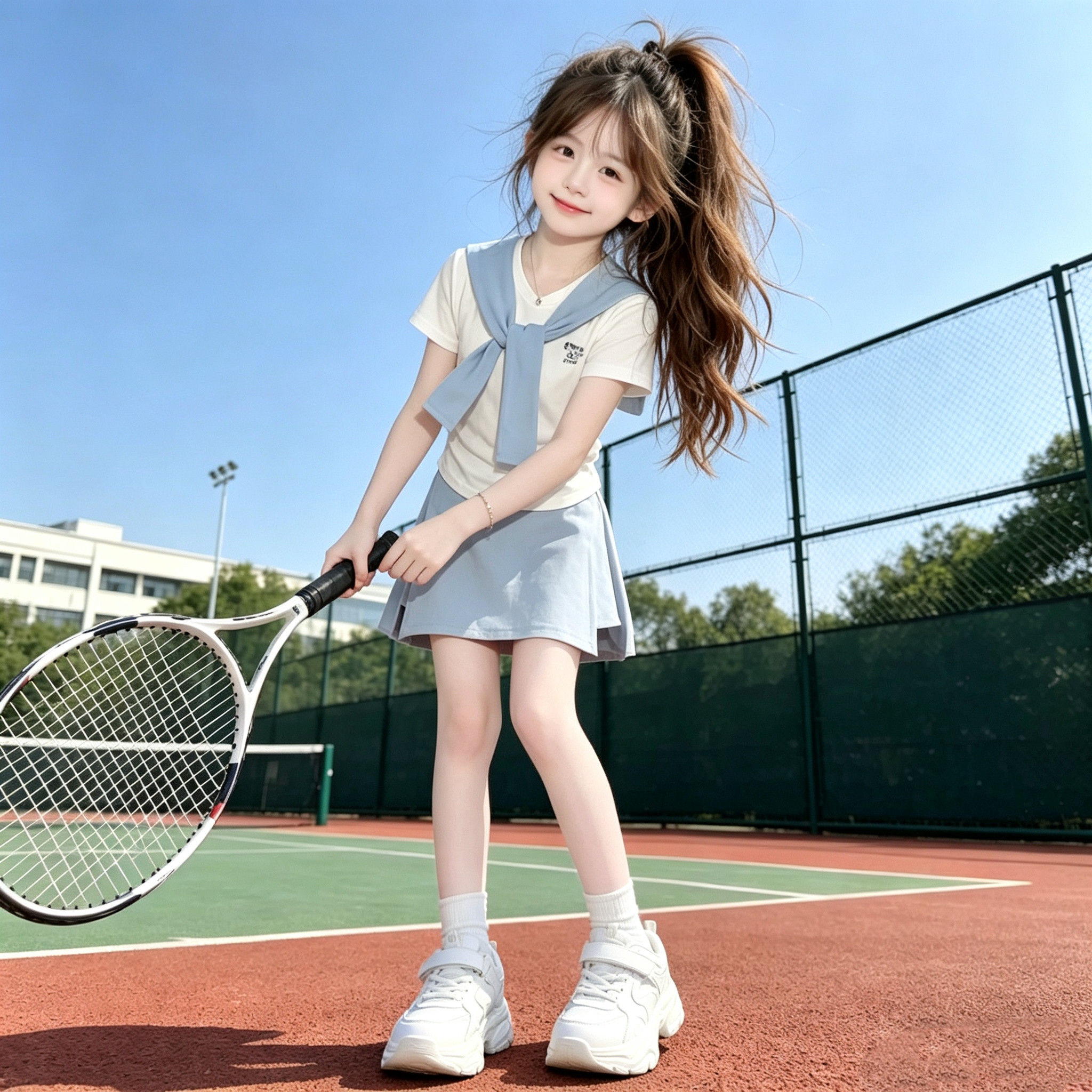 女童夏装2026新款套装儿童女孩巨好看短袖裙子女大童夏日绝美穿搭
