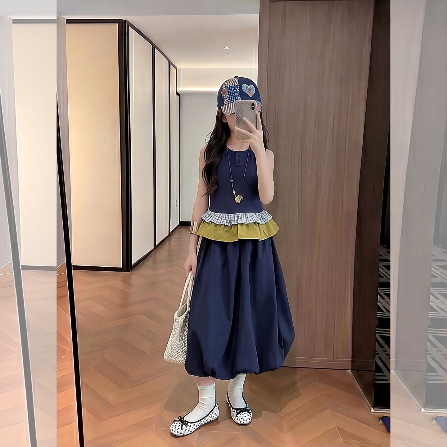女童夏季韩系无袖套裙2026新款