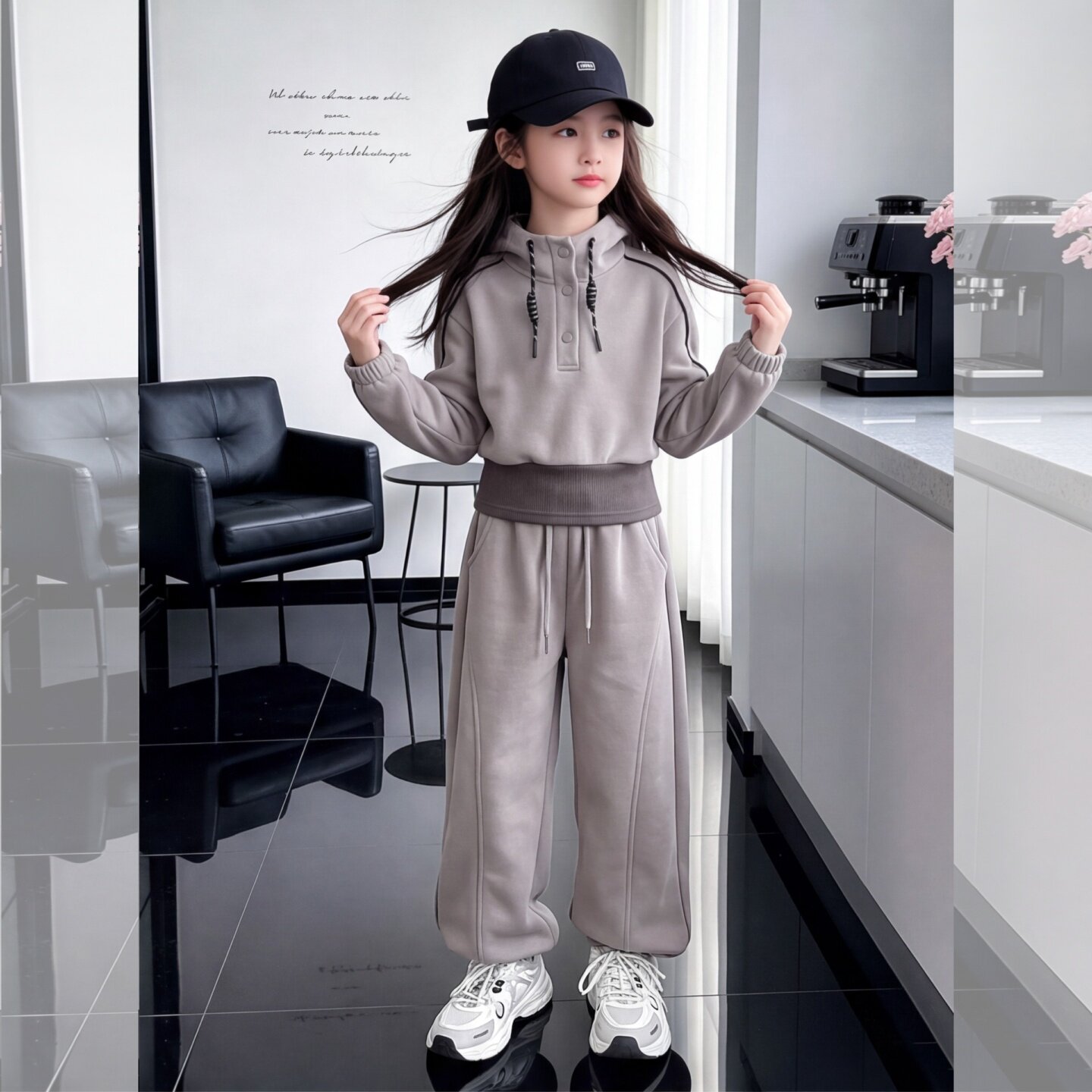 女童秋季运动套装2026新款大童女