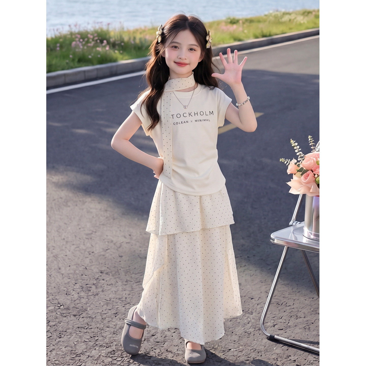 女童夏装套装裙子2026新款洋气