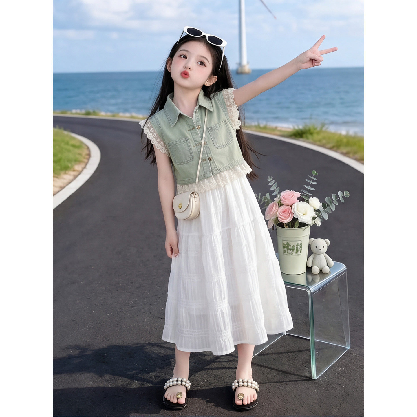 女童夏季连衣裙套装2026新款儿童