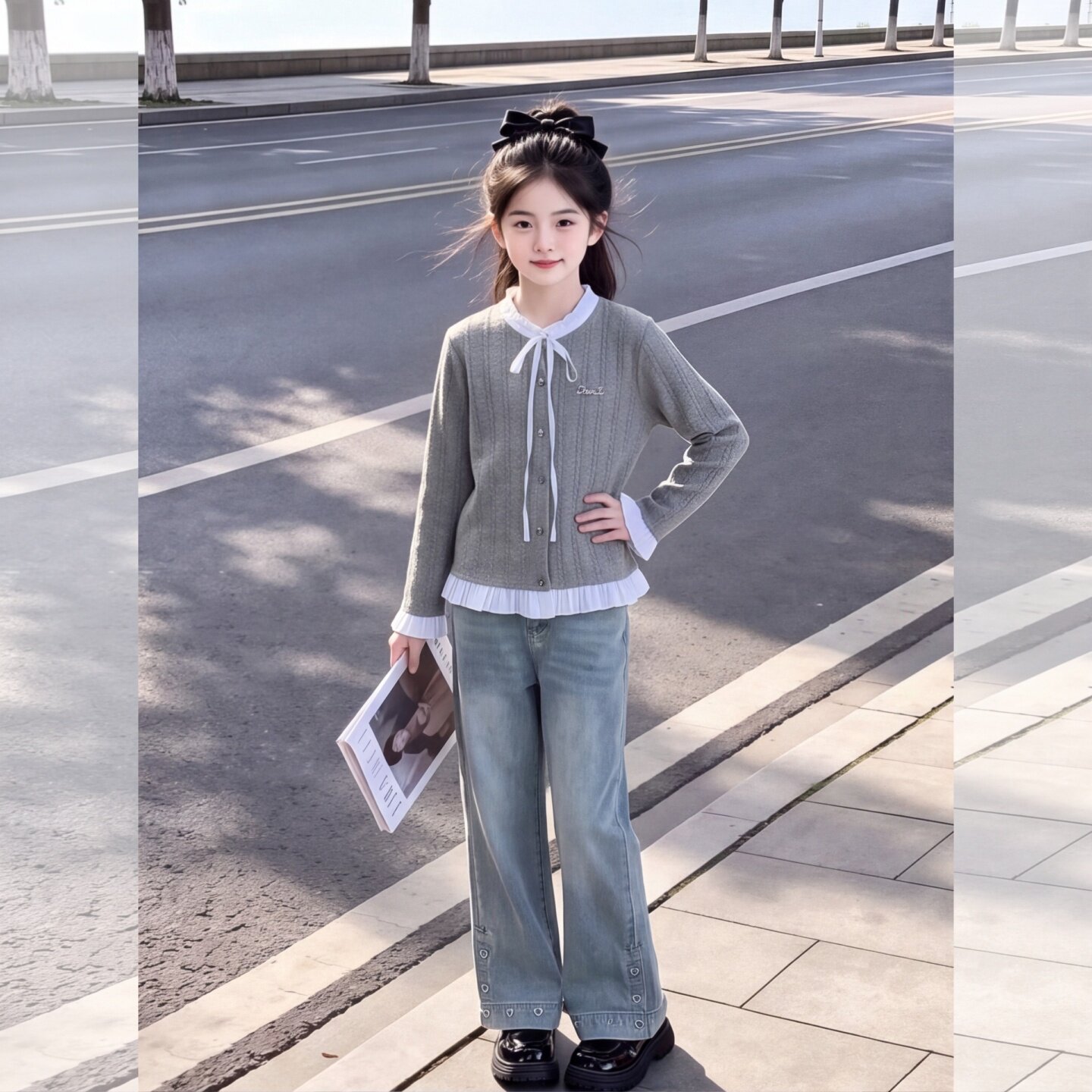 女童套装秋季2026新款洋气儿童休
