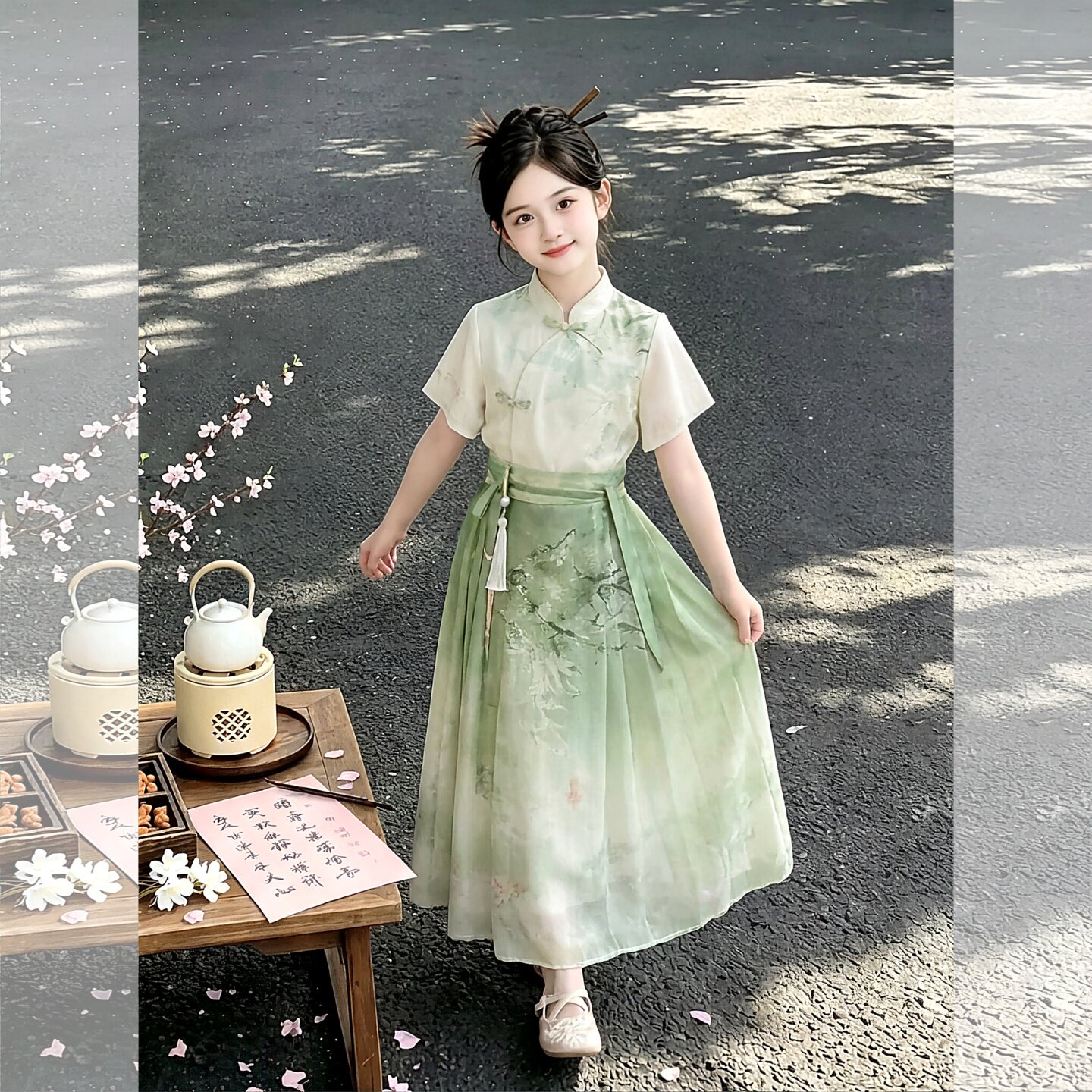 女童汉服夏季新款薄款超仙中国风