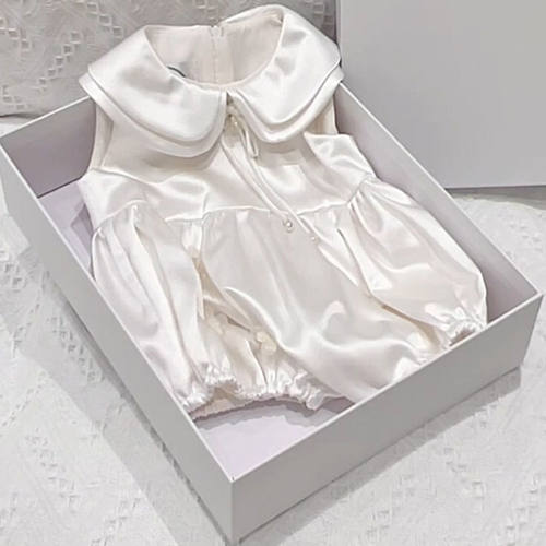百日宴宝宝生日礼服女包屁连体衣