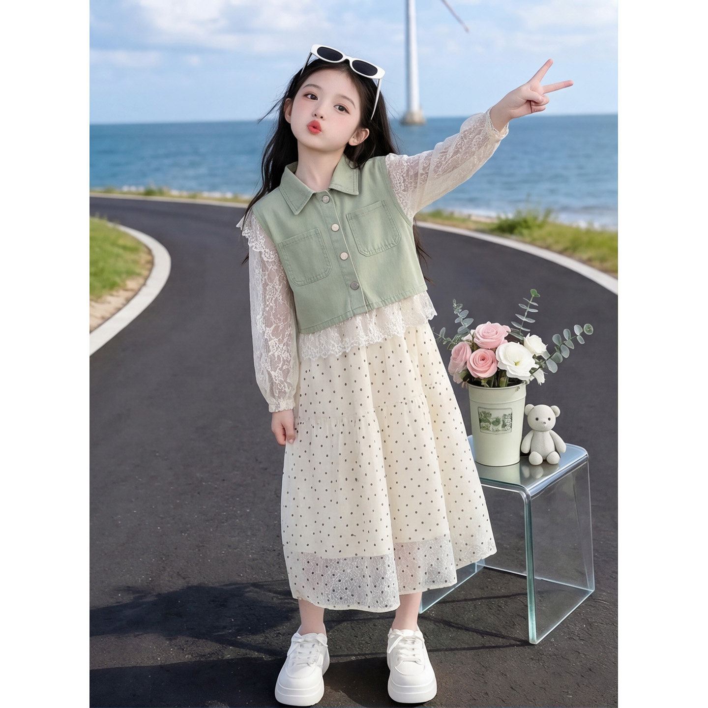女童套装夏季2026新款儿童洋气