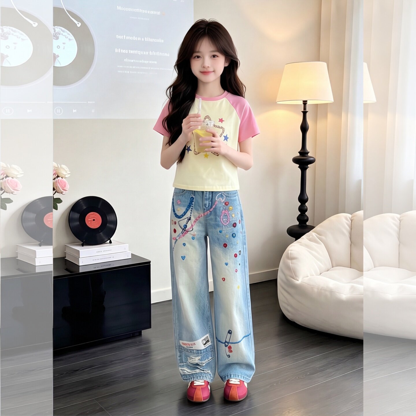 女童夏季星星短袖休闲套装2026新