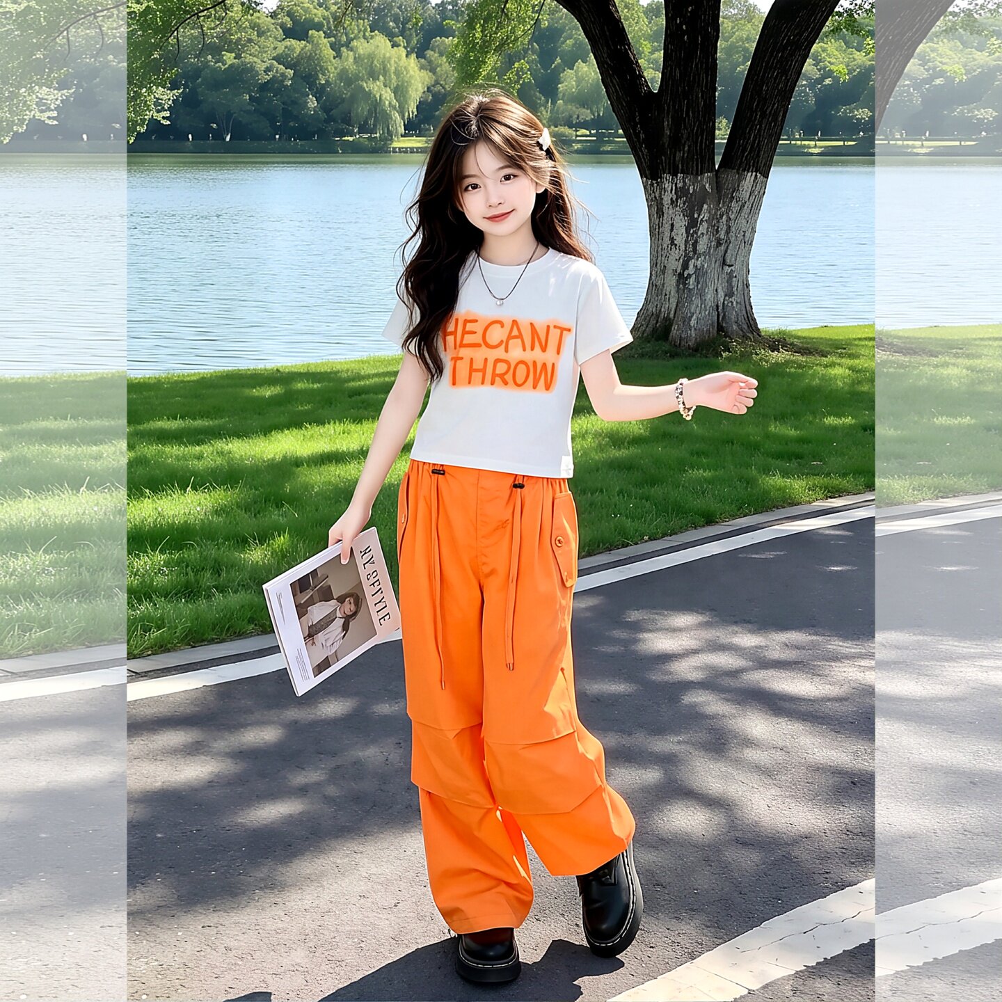 女童套装夏季2026新款儿童网红工