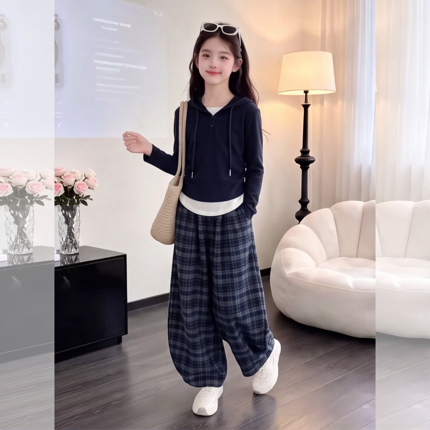 女童秋装套装2026新款儿童春秋卫