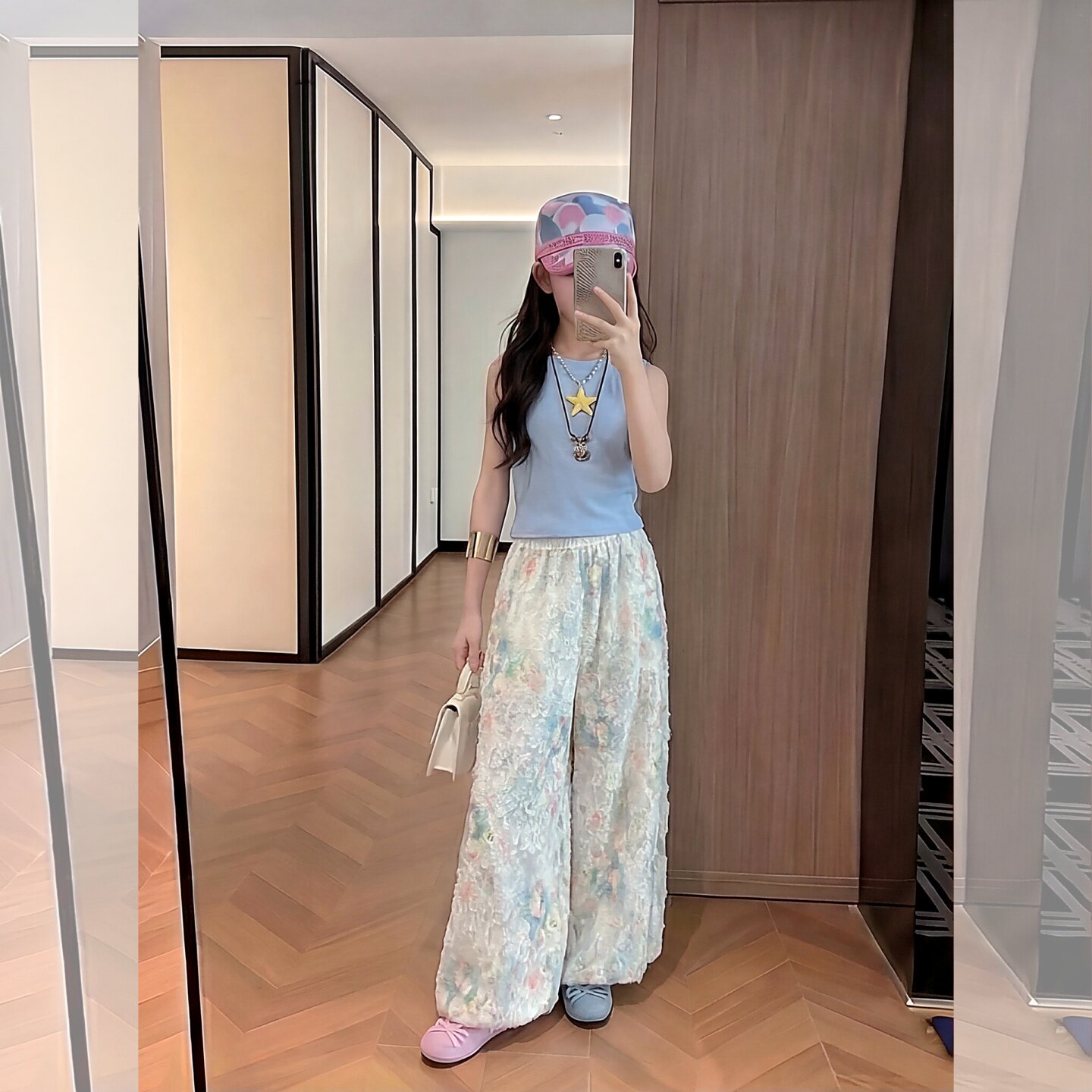 碎花蕾丝花苞裙裤女夏季灯笼裤