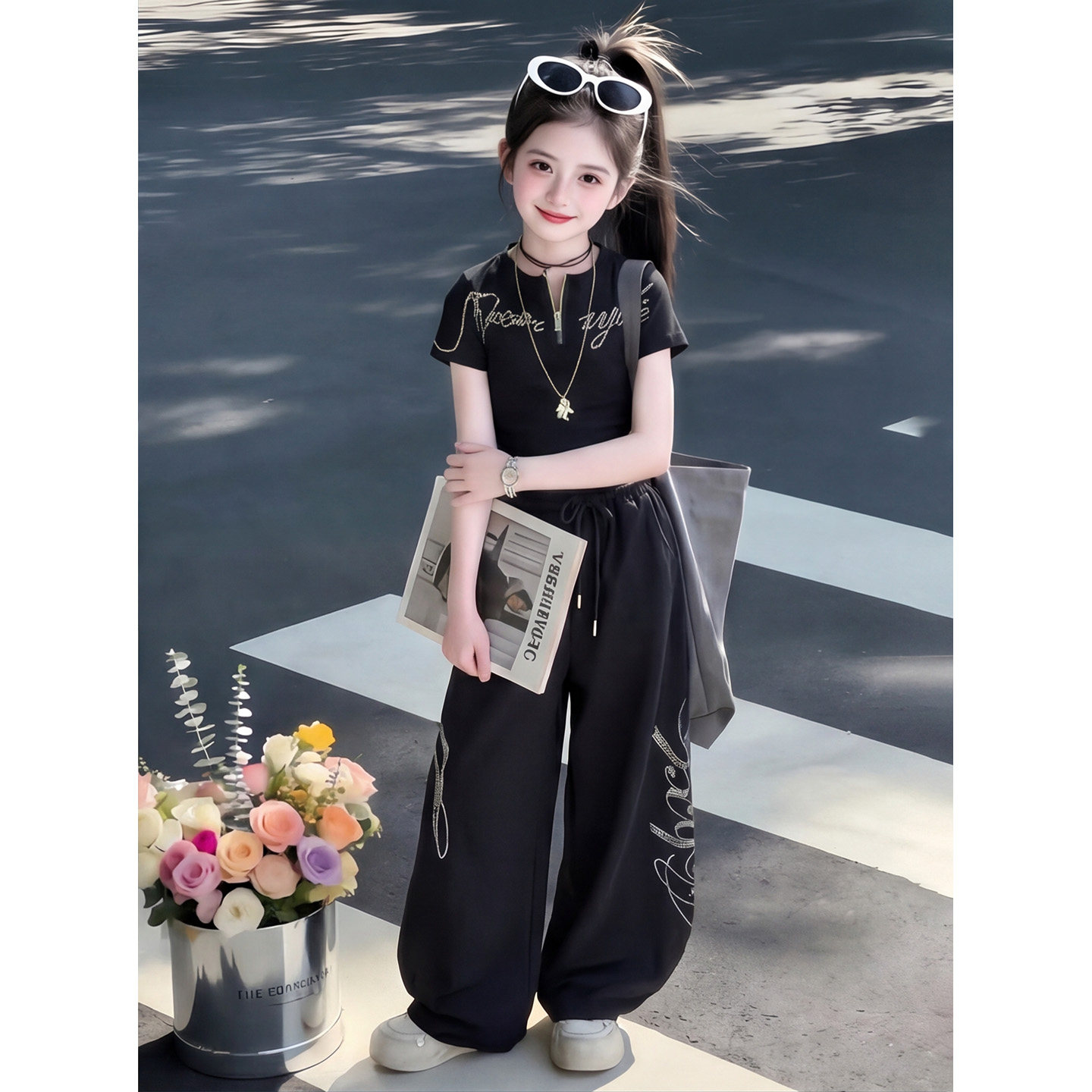 女童夏季套装2026款超好看两件套