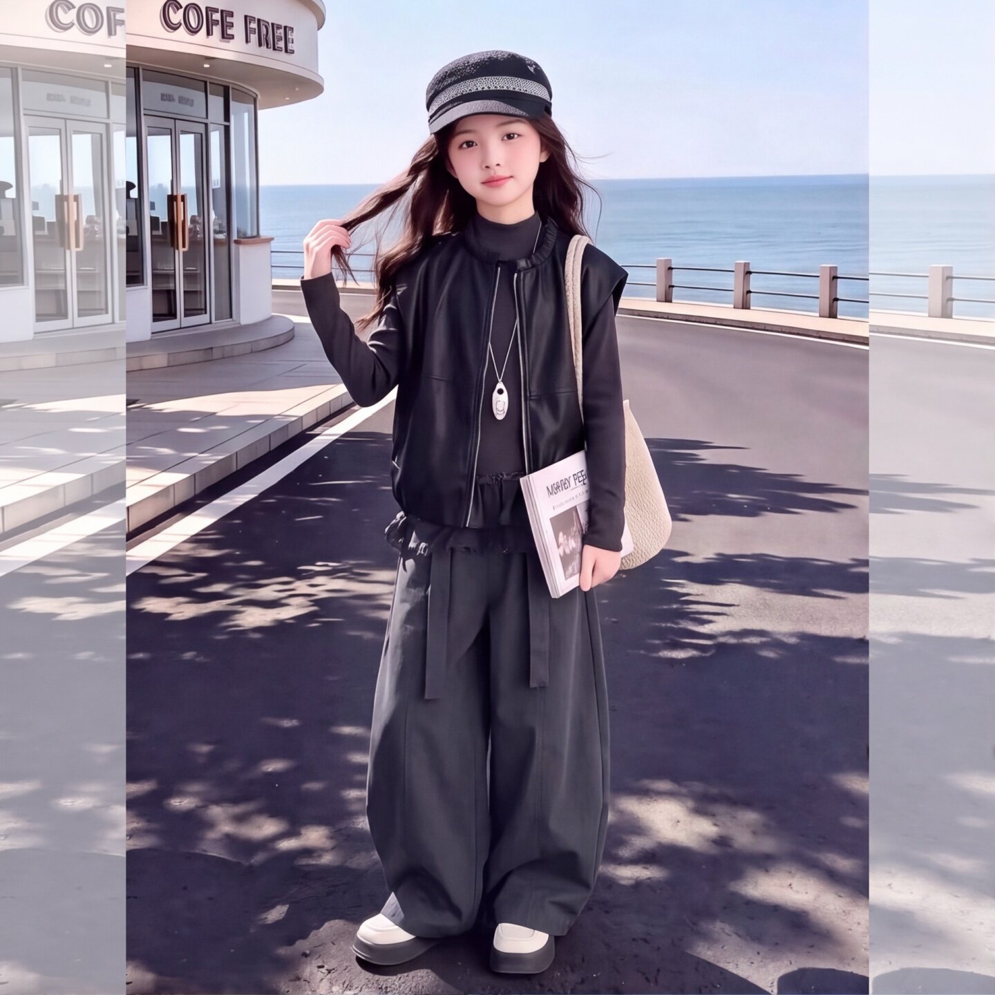韩版女童阔腿裤秋季2026新款宽松