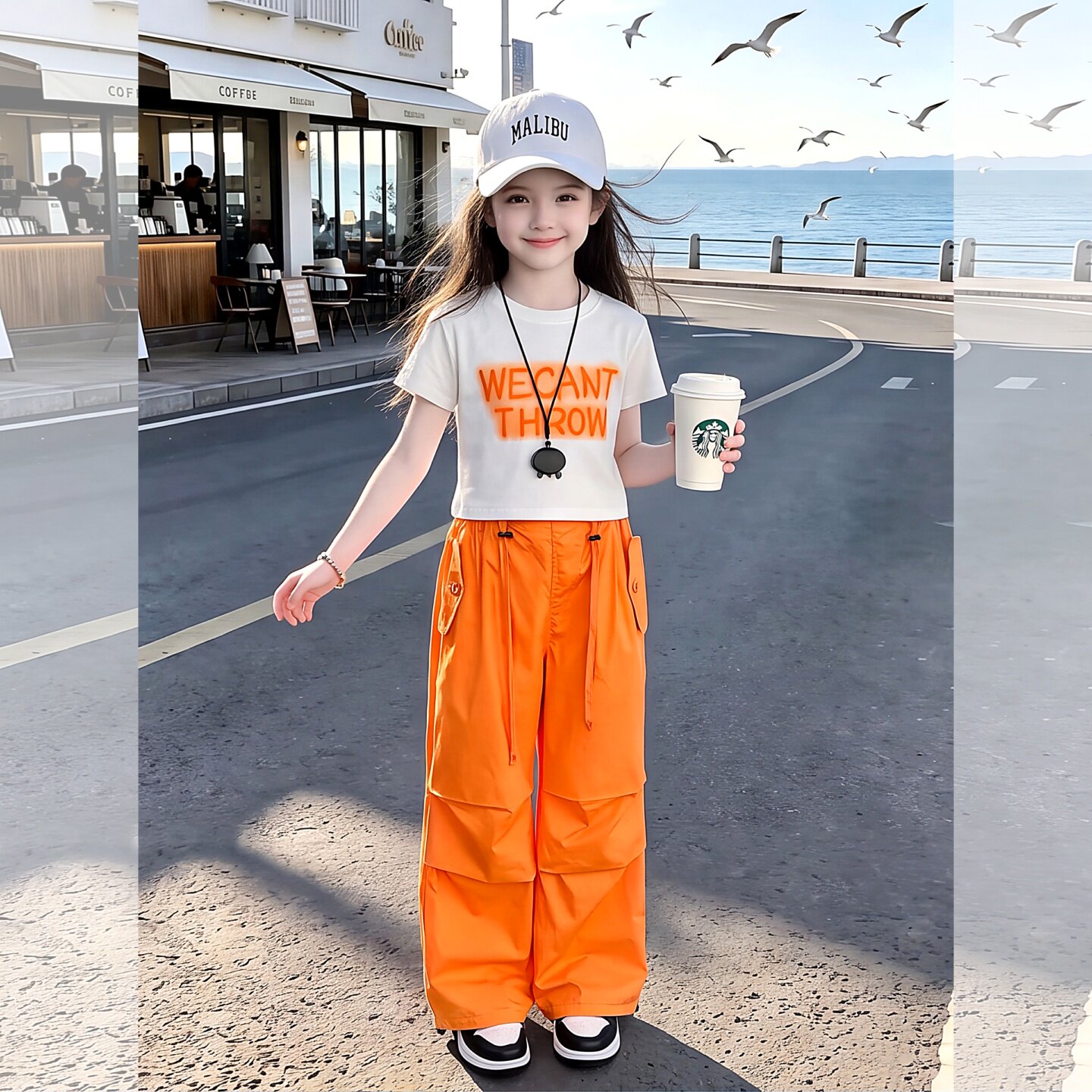 女童夏装套装2026新款中大儿童洋